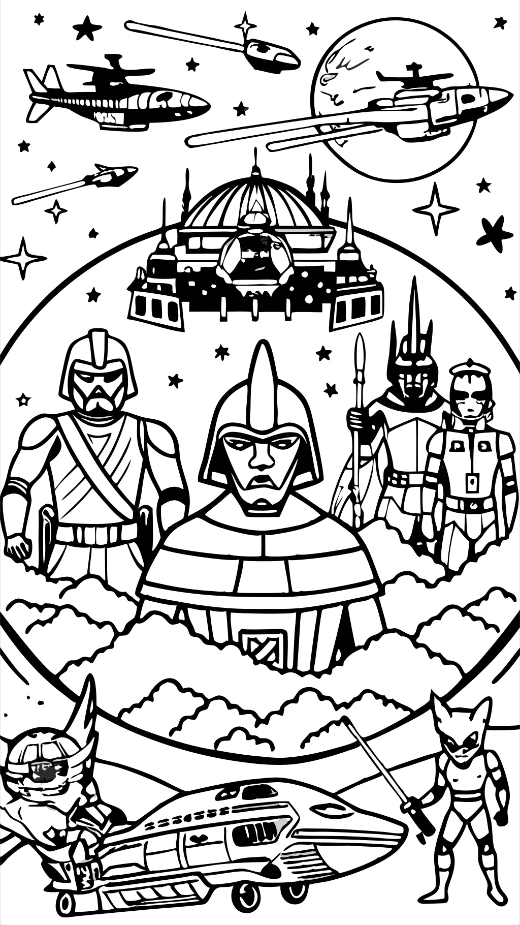 coloring pages clone wars